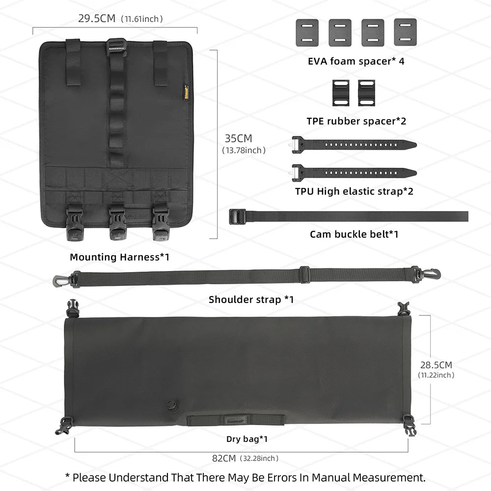 Sacoche de guidon vélo étanche 8-13L – vue produit