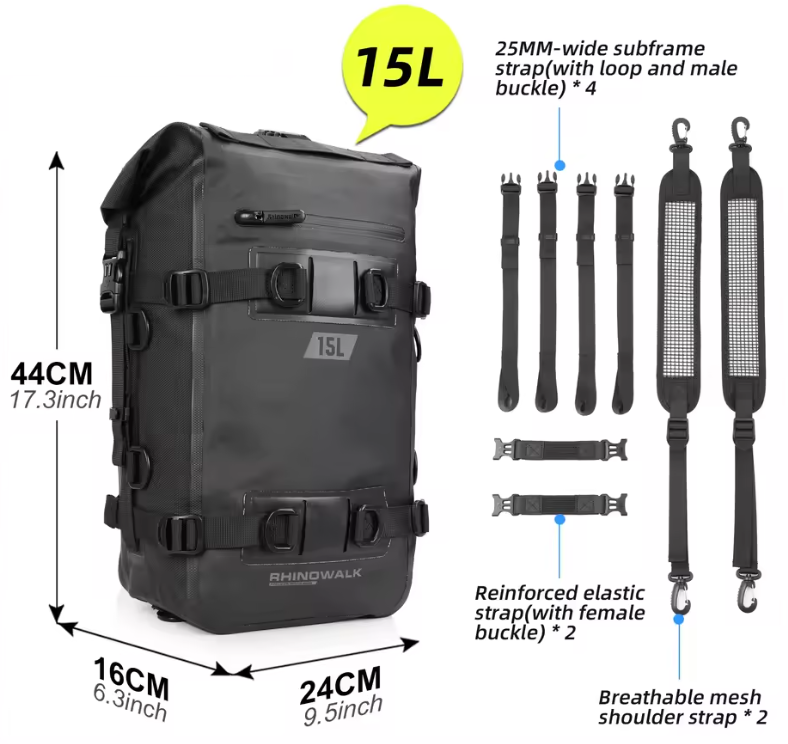 Sacoche étanche 8L/15L/30L Rhinowalk