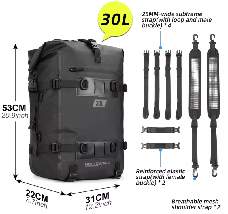 Sacoche étanche 8L/15L/30L Rhinowalk
