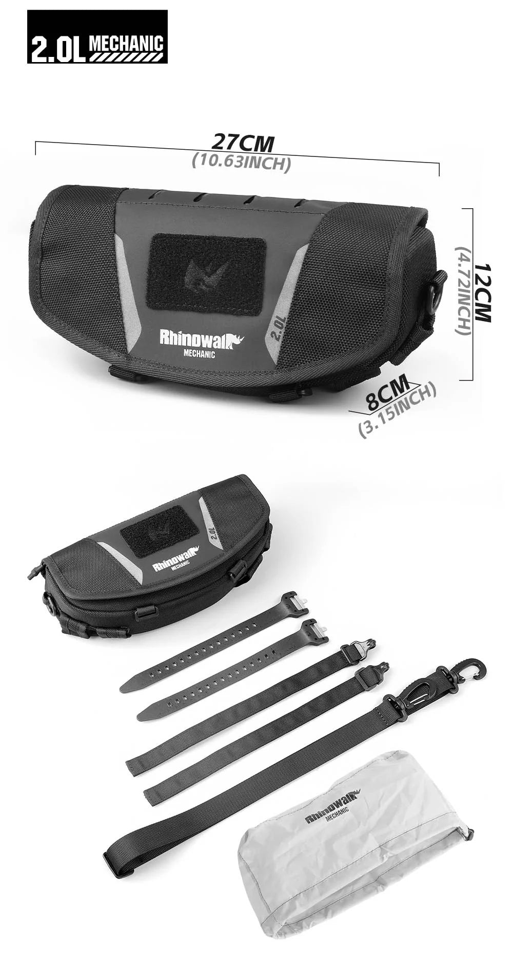 Sacoche de Guidon Rhinowalk – vue produit