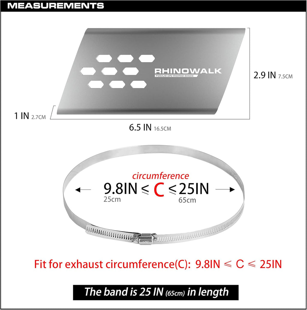 Pare-chaleur / Bouclier thermique échappement Rhinowalk