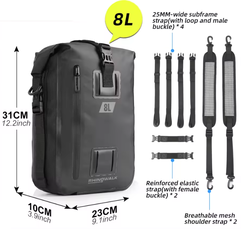 Sacoche étanche 8L/15L/30L Rhinowalk