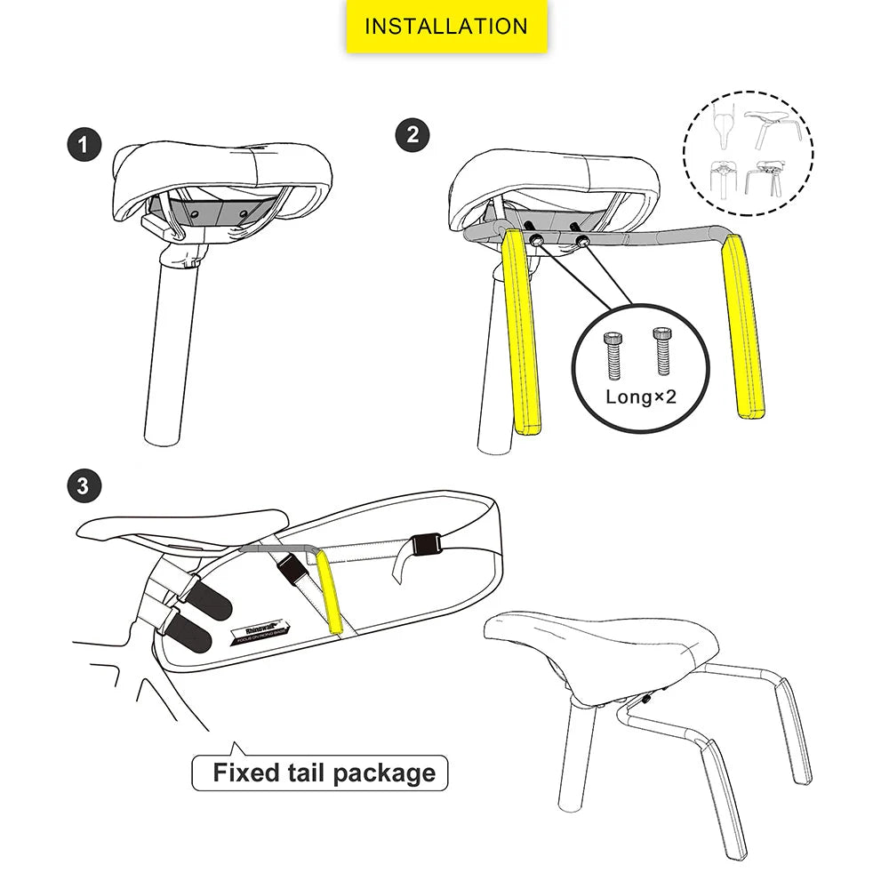 Support de stabilisation pour sacoche de selle vélo – vue produit