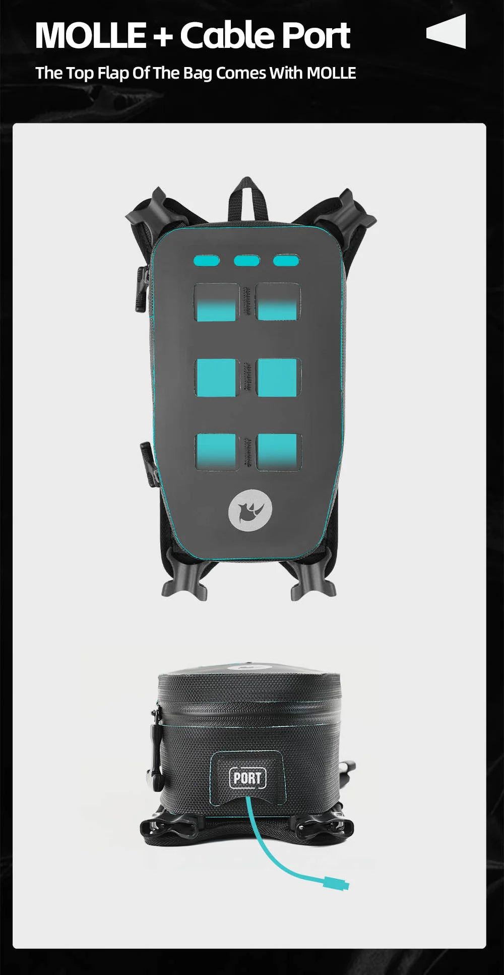 Sac de réservoir 2L Rhinowalk – vue produit