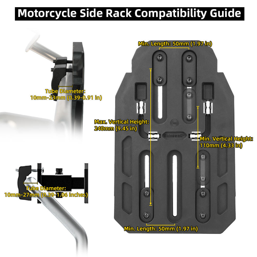 Accessoire montage valise pour support non droit Rhinowalk