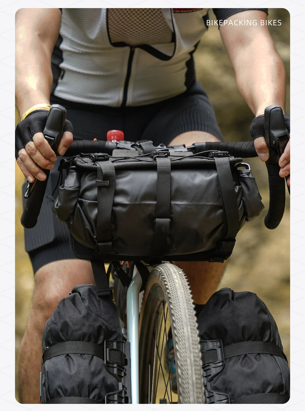Sacoche de guidon vélo étanche 8-13L – vue produit
