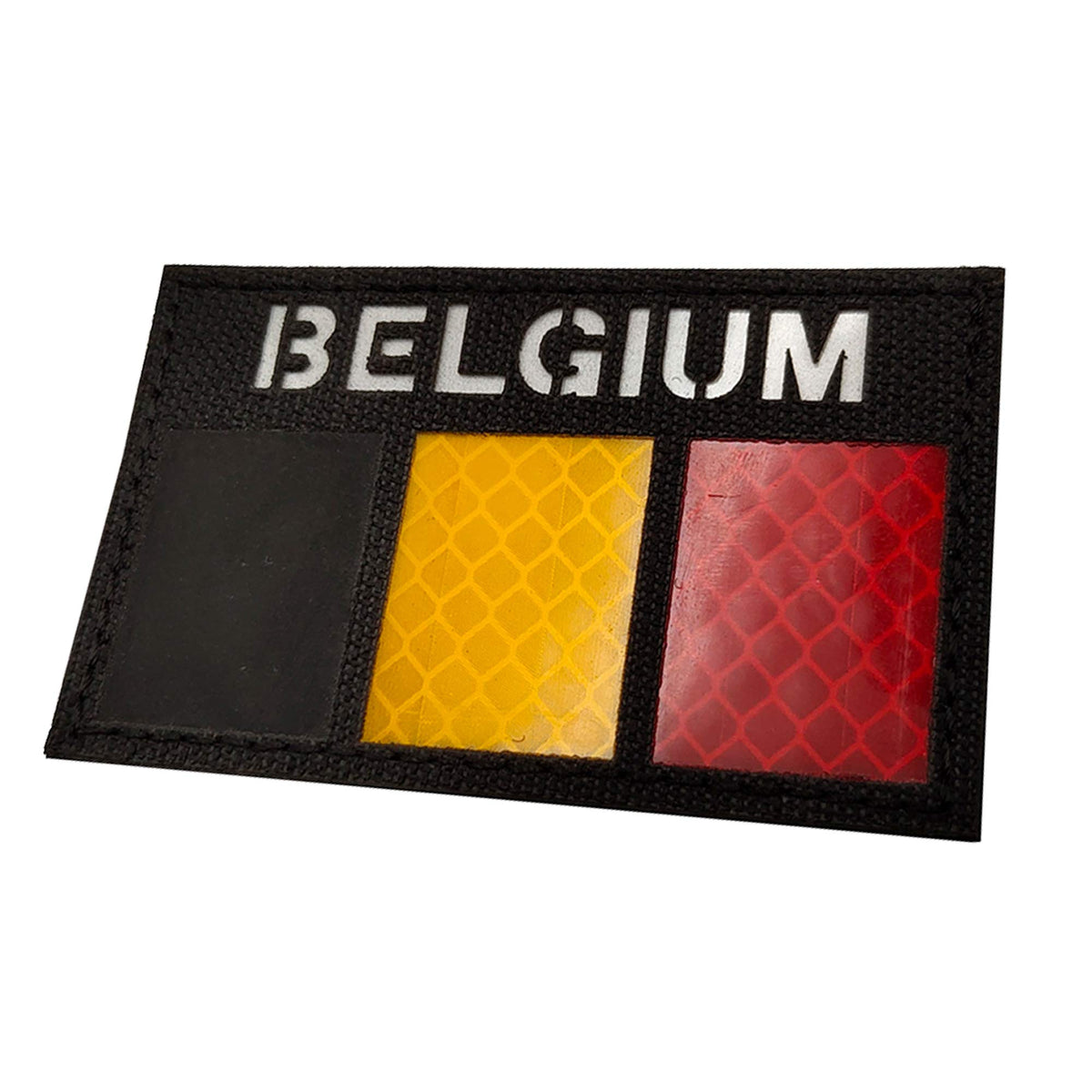 Patch velcro drapeau Belgique infrarouge 8x5 cm
