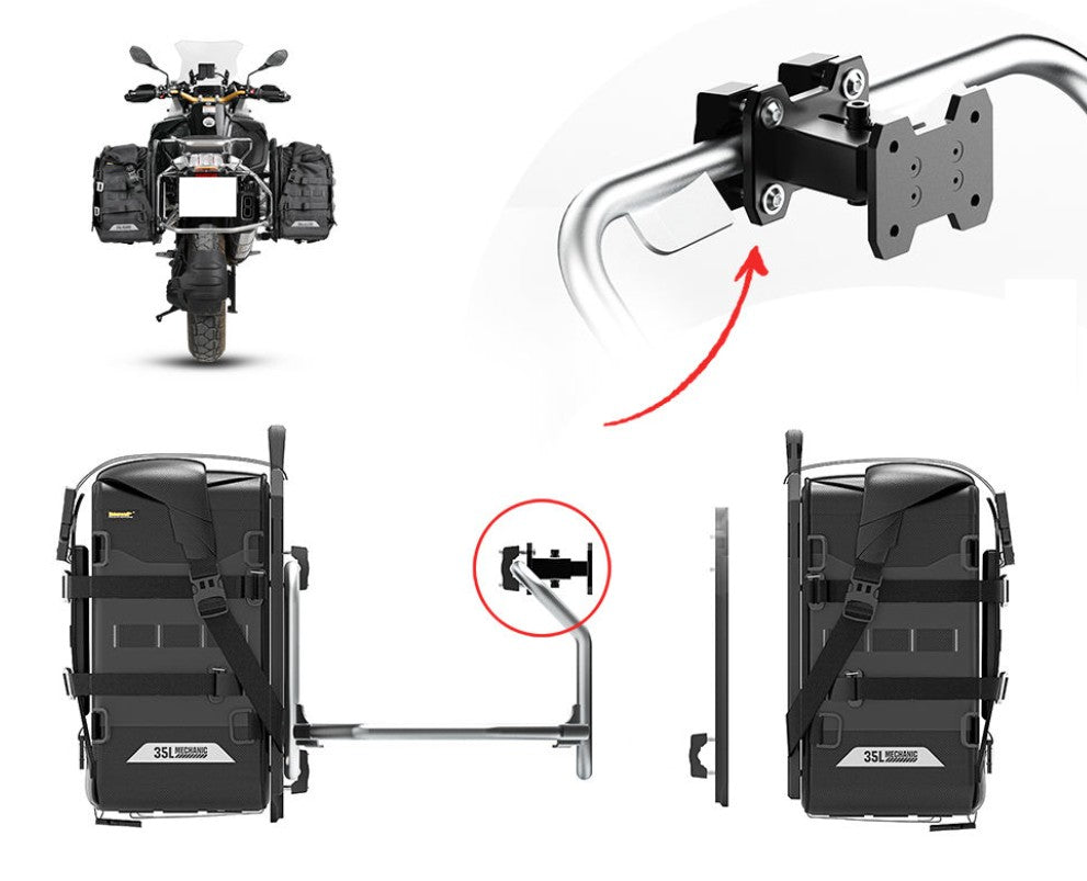 Accessoire montage valise pour support non droit Rhinowalk
