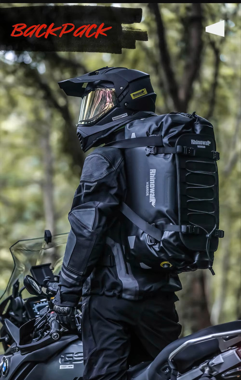 Sac de selle étanche / Roll-top 20L/40L/65L Rhinowalk – vue produit
