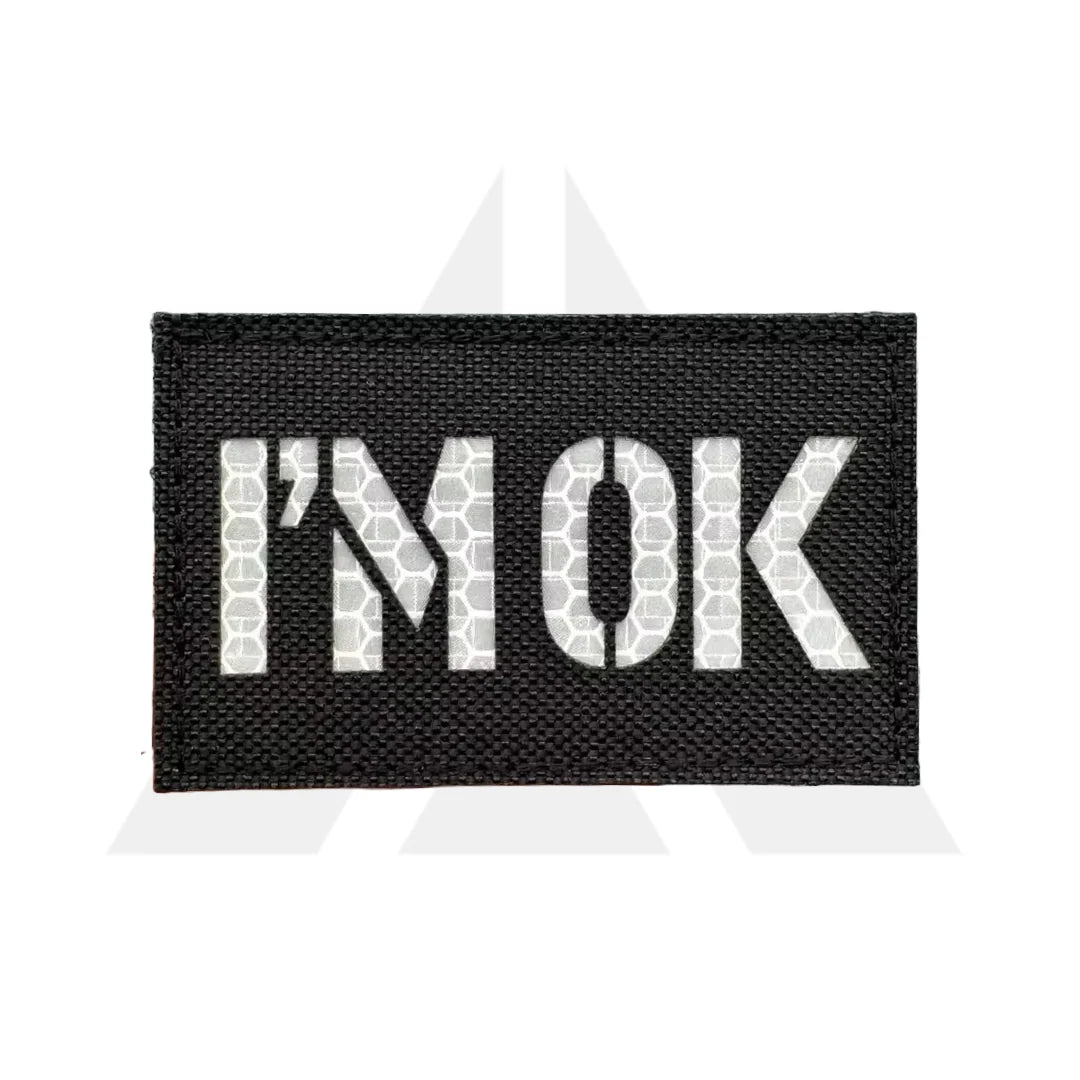  Patch velcro I'M OK infrarouge 8x5 cm
