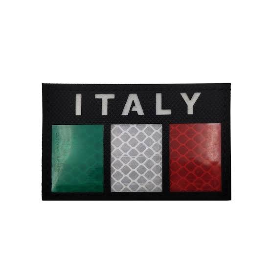 Patch velcro drapeau Italie infrarouge 8x5 cm