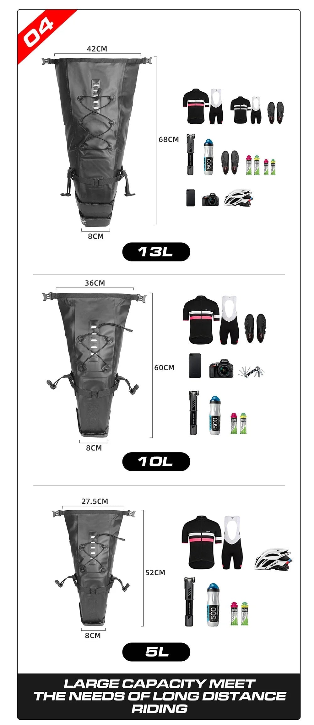 Sacoche de selle 13L – vue produit