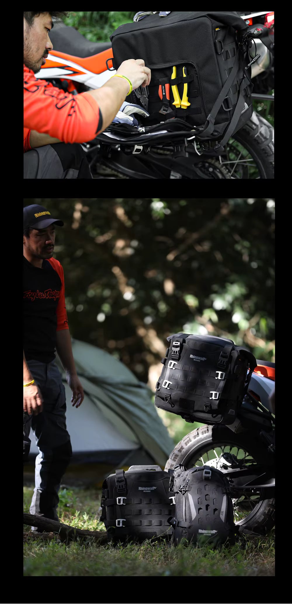 Valise latérale semi rigide 20L / 35 L Rhinowalk